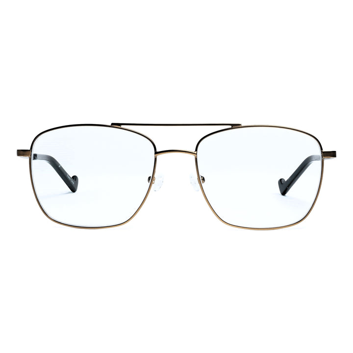 Progressive Glasses - Aviator -Titanium Light - Vintage Gold